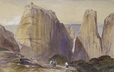 The Monastery of Meteora by Edward Lear